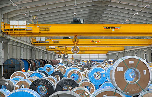 A V Dawson, has installed four overhead cranes, each of 30 tonnes capacity, from Street Crane Company