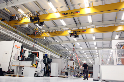 installation of three street overhead cranes at one of the most advanced factories in the world