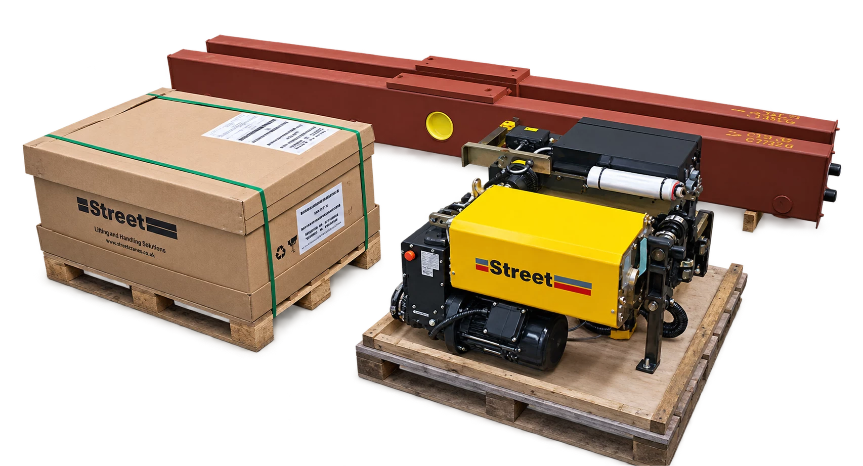 Street Crane components, crane kit and packaged equipment